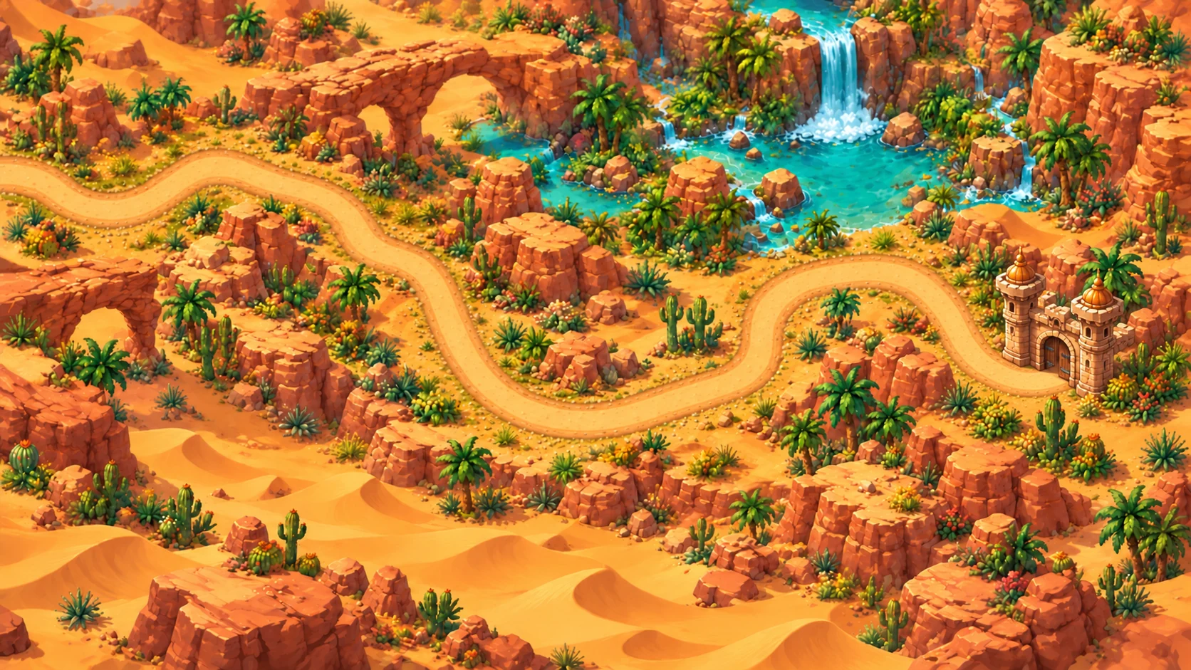 Sunspire Dunes: Varcano campaign artwork